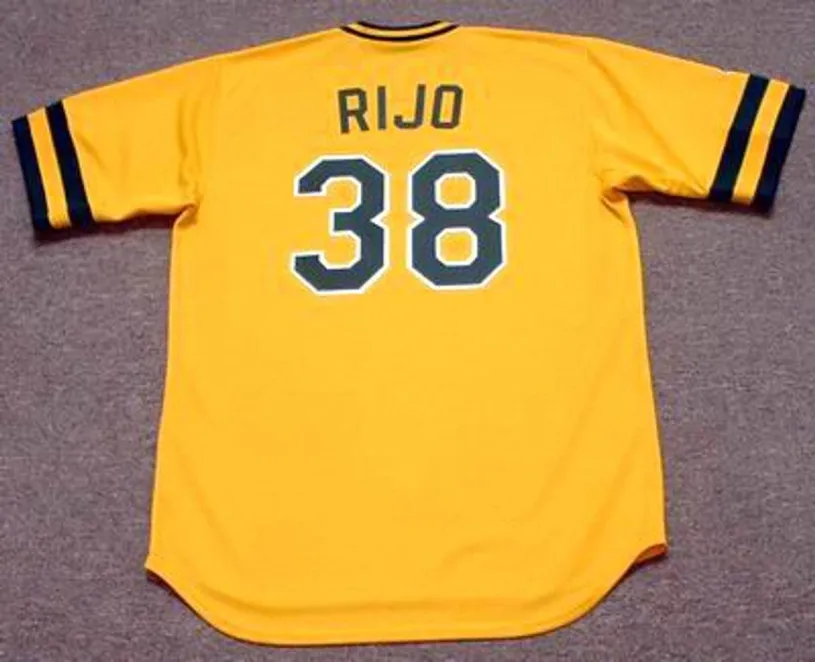 JOSE RIJO Oakland Athletics 1986 Majestic Cooperstown Throwback Baseball Jersey 