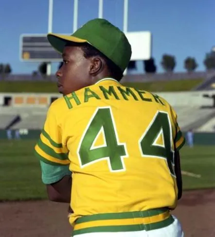 MC HAMMER Oakland Athletics 1970’s Majestic Cooperstown Throwback Baseball Jersey 