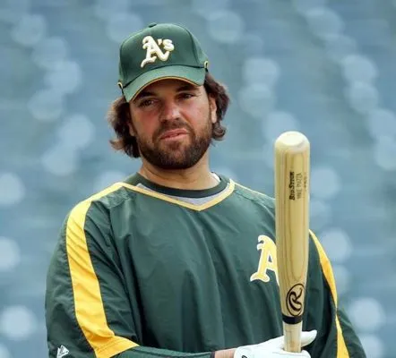 MIKE PIAZZA Oakland Athletics 1974 Majestic Throwback Baseball Jersey 