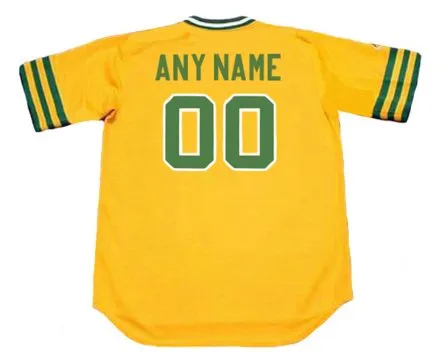 OAKLAND ATHLETICS 1974 Majestic Cooperstown Throwback Jersey Customized “Any Name & Number(s)” 