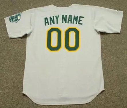 OAKLAND ATHLETICS 1990’s Away Majestic Throwback Jersey Customized “Any Name & Number(s)” 