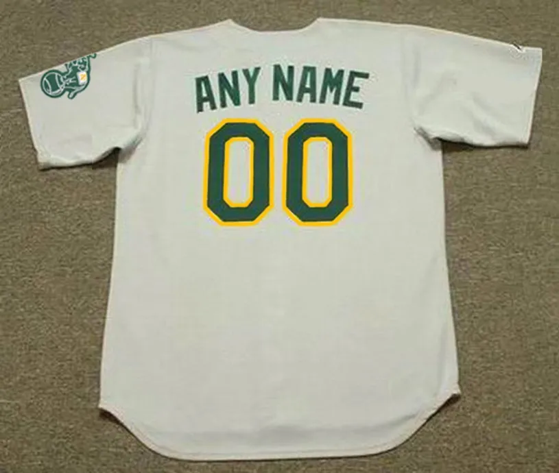 OAKLAND ATHLETICS 1990’s Away Majestic Throwback Jersey Customized “Any Name & Number(s)” 