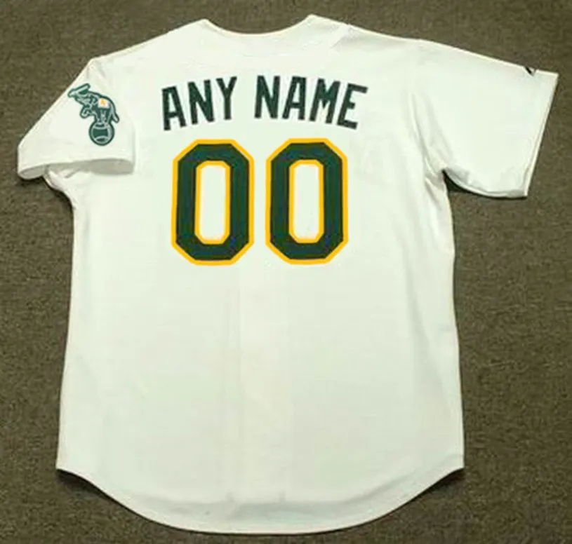 OAKLAND ATHLETICS 1990’s Home Majestic Throwback Jersey Customized “Any Name & Number(s)” 