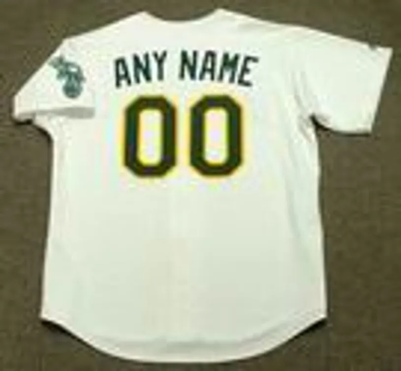 OAKLAND ATHLETICS 1990’s Home Majestic Throwback Jersey Customized “Any Name & Number(s)” 