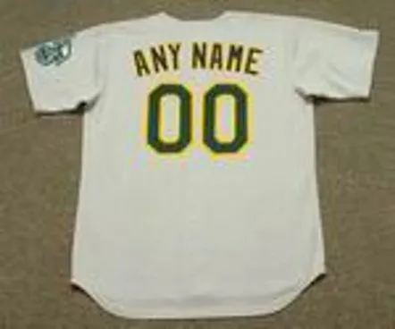 OAKLAND ATHLETICS 2000’s Away Majestic Throwback Jersey Customized “Any Name & Number(s)” 