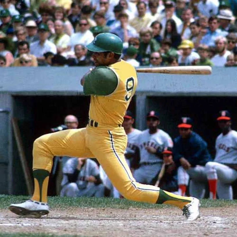 REGGIE JACKSON Oakland Athletics 1968 Majestic Baseball Throwback Jersey 