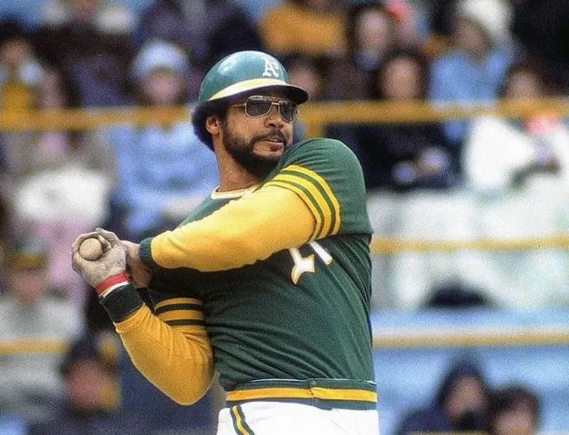 REGGIE JACKSON Oakland Athletics 1973 Away Majestic Baseball Throwback Jersey 