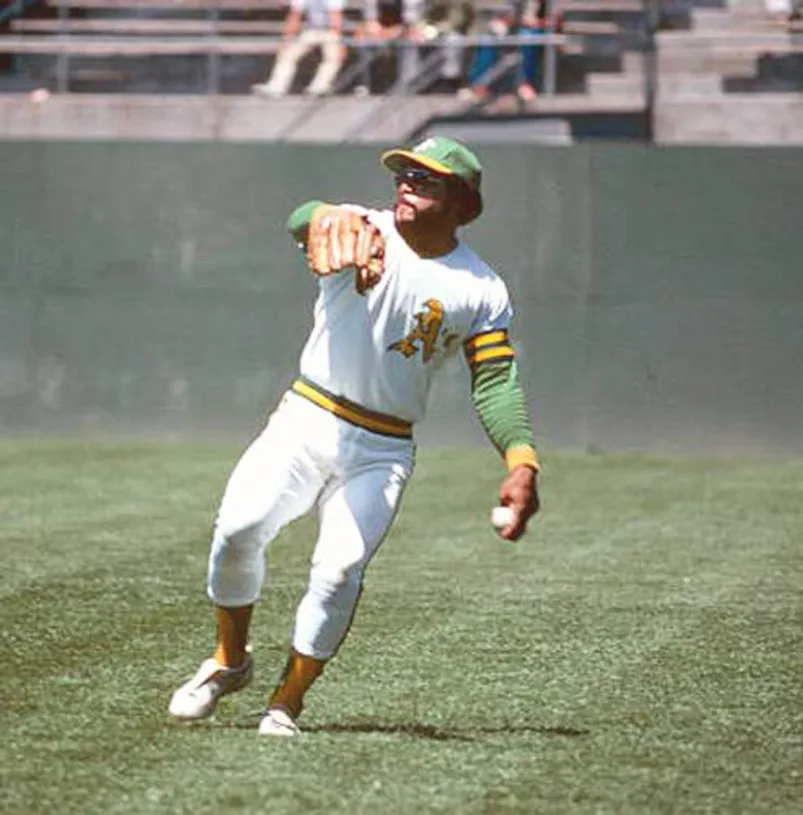 REGGIE JACKSON Oakland Athletics 1973 Majestic Home Throwback Jersey 