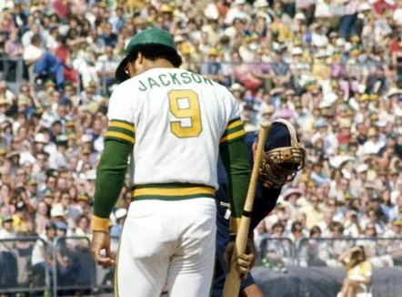 REGGIE JACKSON Oakland Athletics 1973 Majestic Home Throwback Jersey 