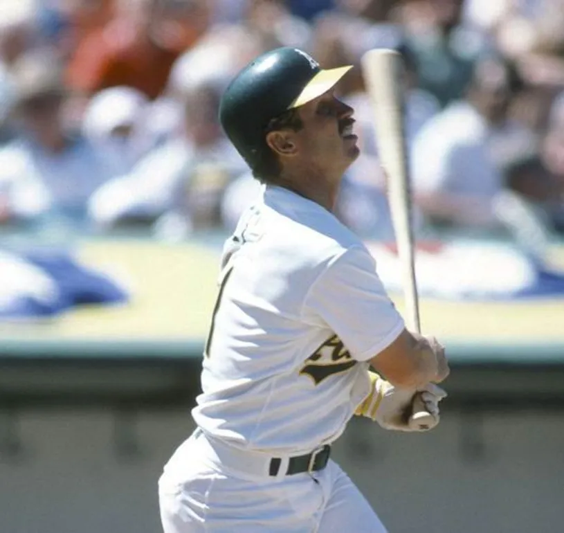 RON CEY Oakland Athletics 1987 Home Majestic Baseball Throwback Jersey 