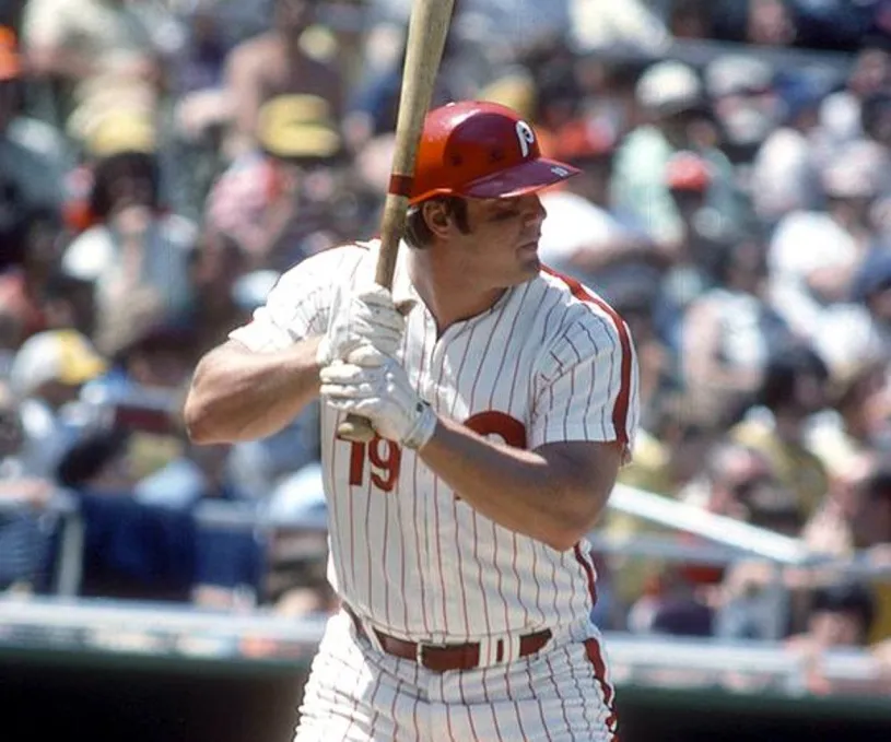 GREG LUZINSKI Philadelphia Phillies 1980 Majestic Cooperstown Throwback Home Baseball Jersey 