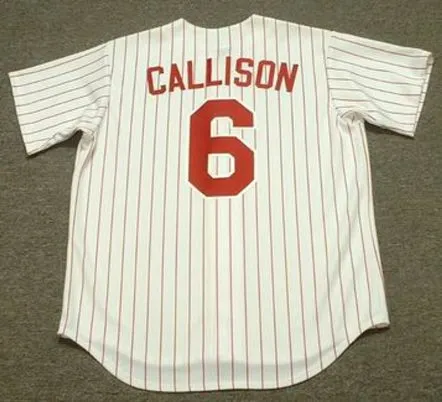 JOHNNY CALLISON Philadelphia Phillies 1960’s Majestic Throwback Baseball Jersey 