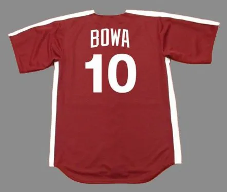 LARRY BOWA Philadelphia Phillies 1979 Majestic Cooperstown Throwback Jersey 