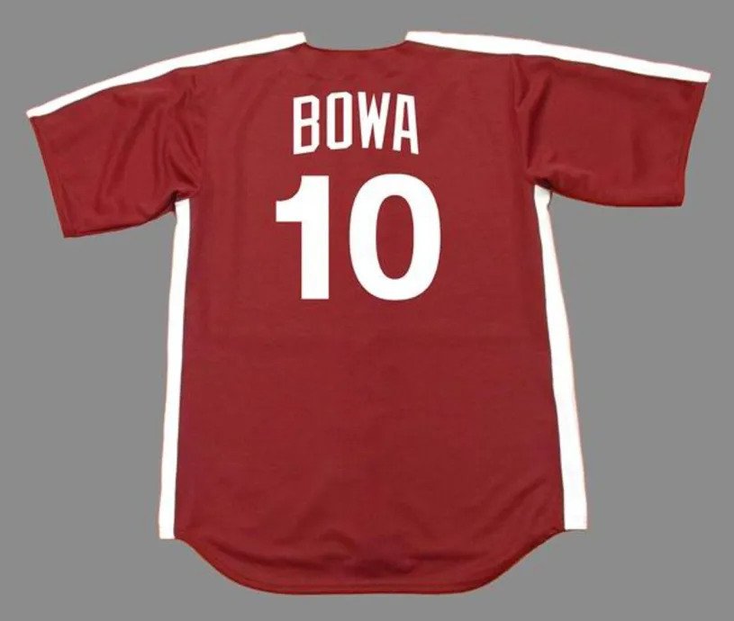 LARRY BOWA Philadelphia Phillies 1979 Majestic Cooperstown Throwback Jersey 