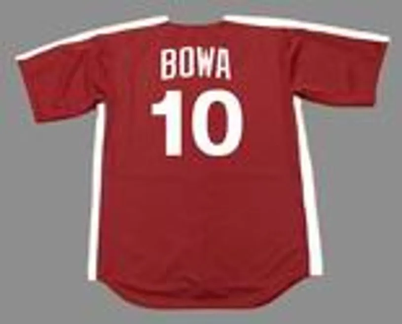 LARRY BOWA Philadelphia Phillies 1979 Majestic Cooperstown Throwback Jersey 
