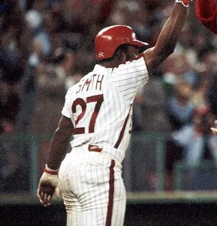 LONNIE SMITH Philadelphia Phillies 1980 Majestic Cooperstown Throwback Home Baseball Jersey 