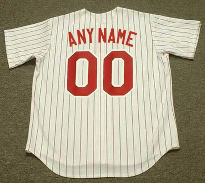 PHILADELPHIA PHILLIES 1960’s Majestic Throwback Home Jersey Customized “Any Name & Number(s)” 