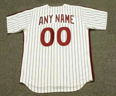 PHILADELPHIA PHILLIES 1980’s Majestic Cooperstown Home Jersey Customized “Any Name & Number(s)” 