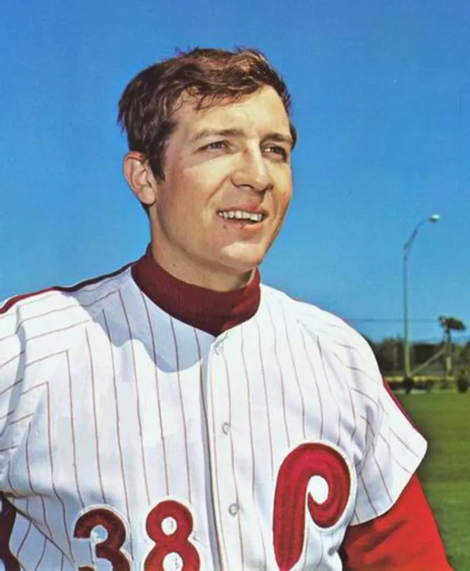 RICK WISE Philadelphia Phillies 1971 Majestic Cooperstown Throwback Home Baseball Jersey 