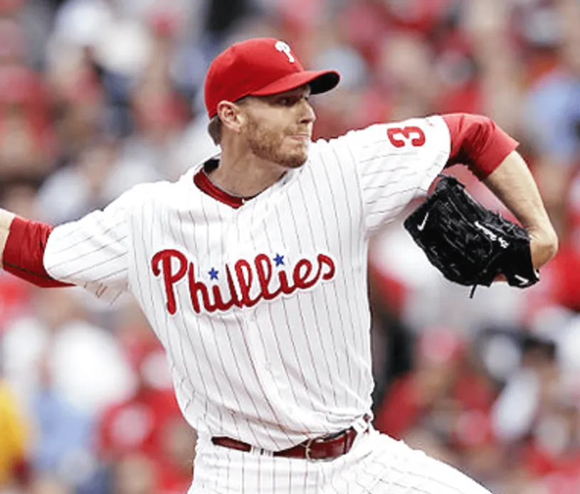 ROY HALLADAY Philadelphia Phillies 2010 Home Majestic “Cool Base” Authentic Throwback Baseball Jersey 