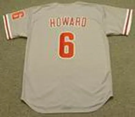 RYAN HOWARD Philadelphia Phillies 2008 Majestic Throwback Away Baseball Jersey 