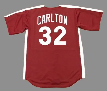 STEVE CARLTON Philadelphia Phillies 1979 Majestic Cooperstown Throwback Jersey 