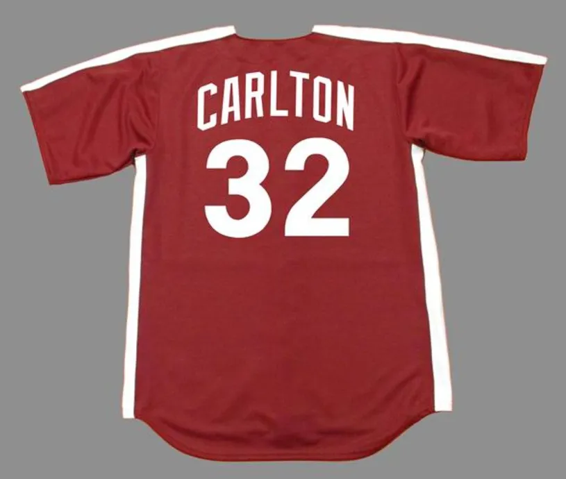 STEVE CARLTON Philadelphia Phillies 1979 Majestic Cooperstown Throwback Jersey 