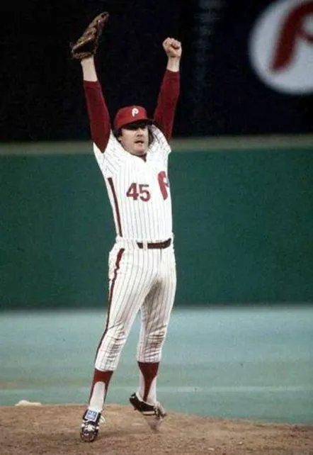 TUG McGRAW Philadelphia Phillies 1980 Majestic Cooperstown Throwback Home Baseball Jersey 