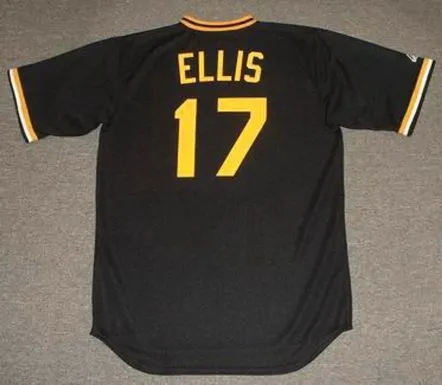 DOCK ELLIS Pittsburgh Pirates 1970’s Majestic Baseball Throwback Jersey 