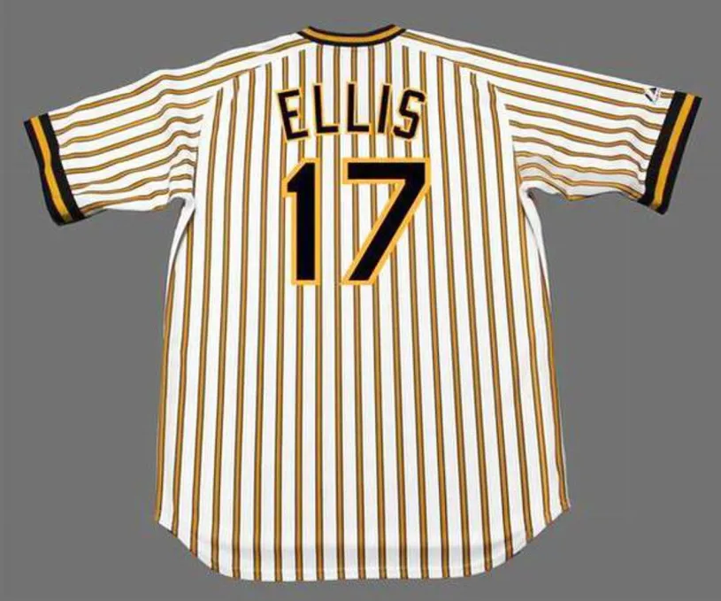 DOCK ELLIS Pittsburgh Pirates 1979 Majestic Cooperstown Home Baseball Jersey 