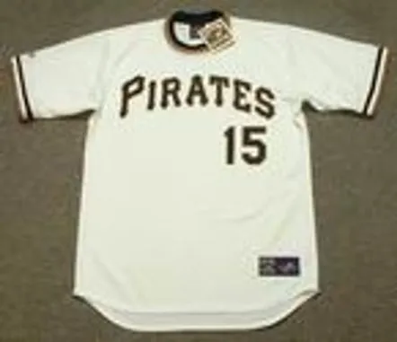 GENE CLINES Pittsburgh Pirates 1971 Majestic Cooperstown Throwback Baseball Jersey 