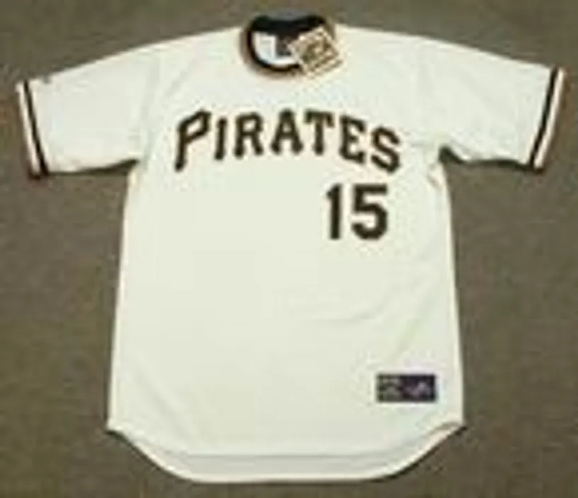 GENE CLINES Pittsburgh Pirates 1971 Majestic Cooperstown Throwback Baseball Jersey 
