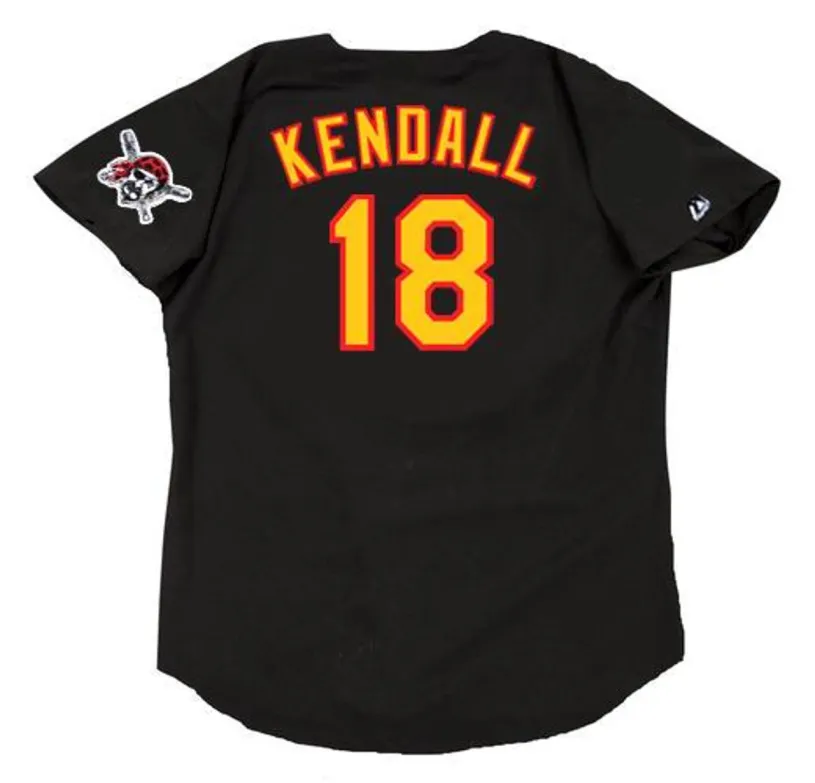 JASON KENDALL Pittsburgh Pirates 1998 Majestic Throwback Baseball Jersey 