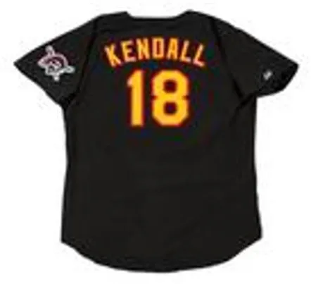 JASON KENDALL Pittsburgh Pirates 1998 Majestic Throwback Baseball Jersey 