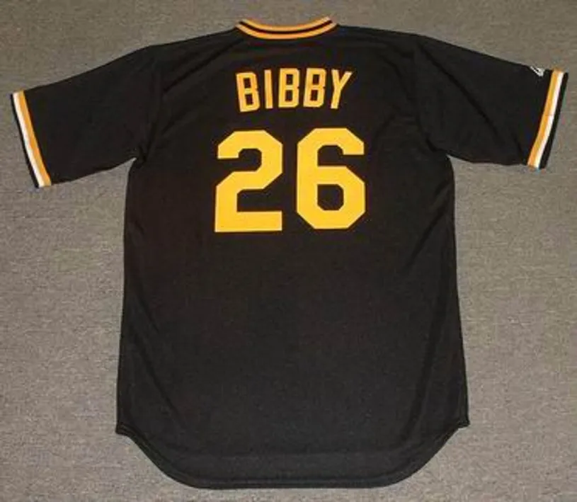 JIM BIBBY Pittsburgh Pirates 1980 Majestic Cooperstown Throwback Baseball Jersey 