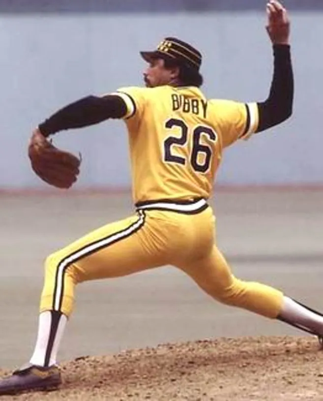 JIM BIBBY Pittsburgh Pirates 1980 Majestic Cooperstown Throwback Baseball Jersey 