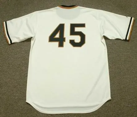 JOHN CANDELARIA Pittsburgh Pirates 1976 Majestic Cooperstown Throwback Baseball Jersey 