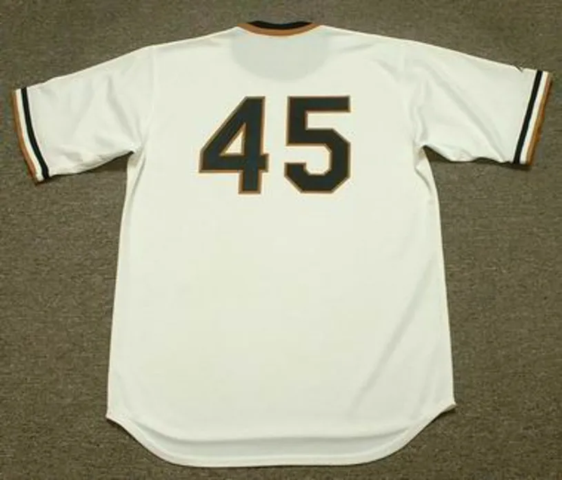 JOHN CANDELARIA Pittsburgh Pirates 1976 Majestic Cooperstown Throwback Baseball Jersey 