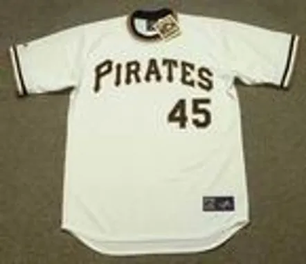 JOHN CANDELARIA Pittsburgh Pirates 1976 Majestic Cooperstown Throwback Baseball Jersey 