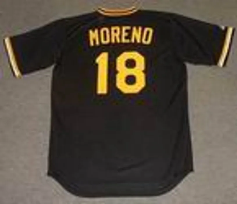 OMAR MORENO Pittsburgh Pirates 1979 Majestic Cooperstown Throwback Baseball Jersey 