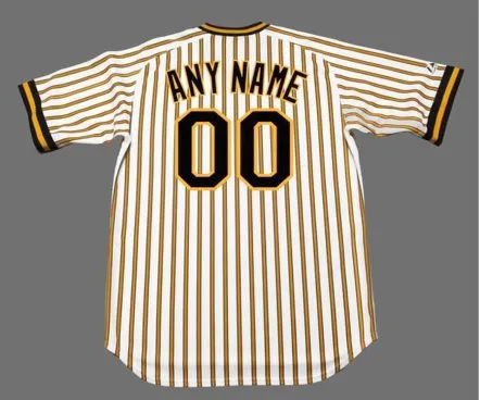 PITTSBURGH PIRATES 1978 Majestic Cooperstown Throwback Home Jersey Customized “Any Name & Number(s)” 