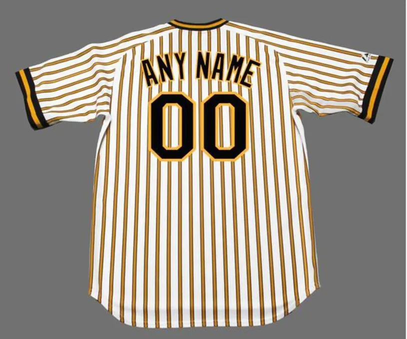 PITTSBURGH PIRATES 1978 Majestic Cooperstown Throwback Home Jersey Customized “Any Name & Number(s)” 