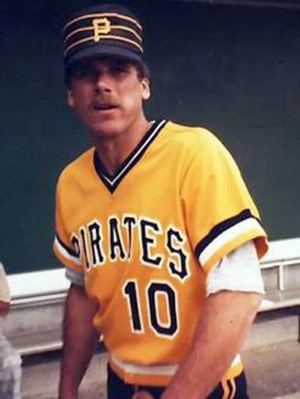 RICHIE HEBNER Pittsburgh Pirates 1983 Majestic Cooperstown Throwback Baseball Jersey 