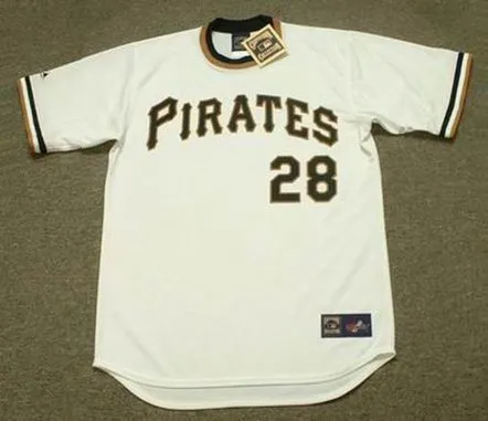 STEVE BLASS Pittsburgh Pirates 1971 Home Majestic Throwback Baseball Jersey 