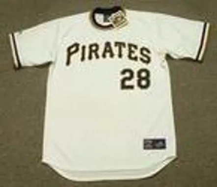 STEVE BLASS Pittsburgh Pirates 1971 Home Majestic Throwback Baseball Jersey 