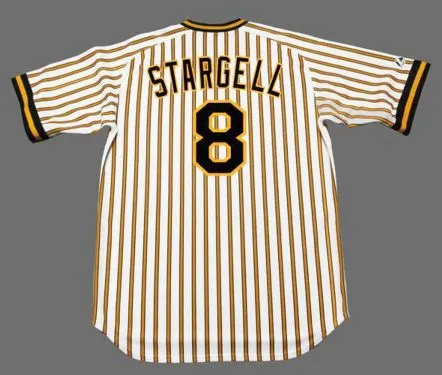 WILLIE STARGELL Pittsburgh Pirates 1978 Majestic Cooperstown Home Baseball Jersey 