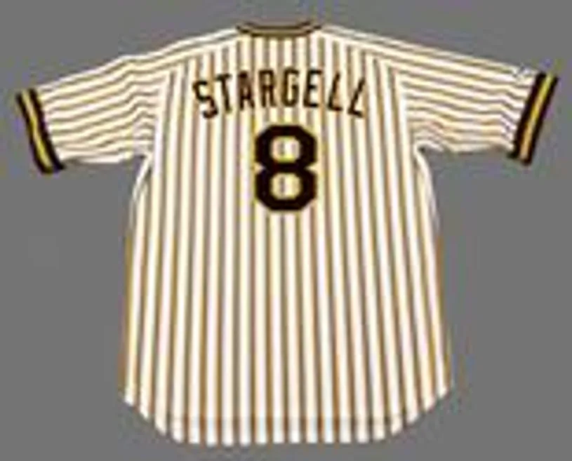 WILLIE STARGELL Pittsburgh Pirates 1978 Majestic Cooperstown Home Baseball Jersey 