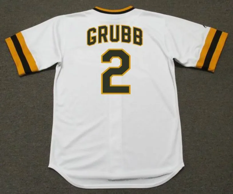 JOHNNY GRUBB San Diego Padres 1974 Majestic Cooperstown Home Baseball Jersey 