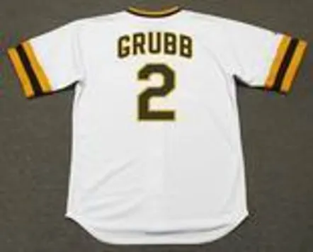 JOHNNY GRUBB San Diego Padres 1974 Majestic Cooperstown Home Baseball Jersey 