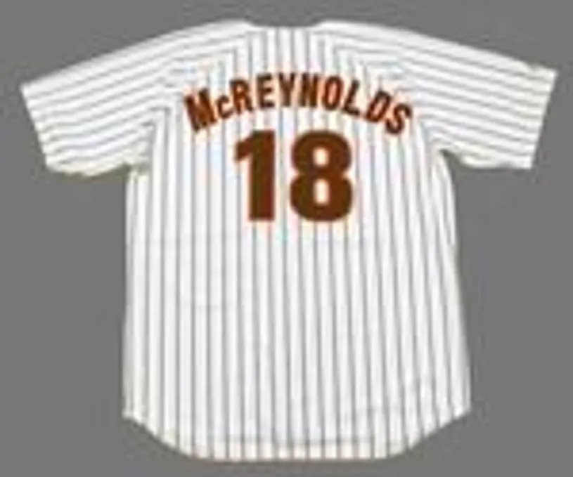 KEVIN McREYNOLDS San Diego Padres 1986 Majestic Cooperstown Home Jersey 